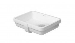 DURAVIT - Vero Umyvadlo zápustné 43x32 cm, s přepadem, WonderGliss, bílá (03304300001)