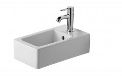 DURAVIT - Vero Umývátko 45x25 cm, s přepadem, s otvorem pro baterii, bílá (0702250000)