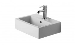 DURAVIT - Vero Umývátko 45x35 cm, s přepadem, s otvorem pro baterii, bílá (0704450000)