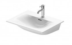 DURAVIT - Viu Umyvadlo 63x49 cm, s přepadem, s otvorem pro baterii, bílá (2344630000)