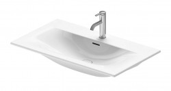 DURAVIT - Viu Umyvadlo 83x49 cm, s přepadem, s otvorem pro baterii, WonderGliss, bílá (23448300001)