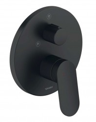 DURAVIT - Wave Baterie pod omítku, pro 2 spotřebiče, matná černá (WA4210012046)