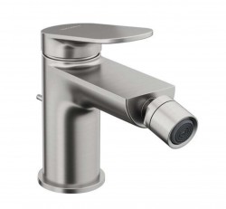 DURAVIT - Wave Bidetová baterie s výpustí, kartáčovaný nerez (WA2400001070)