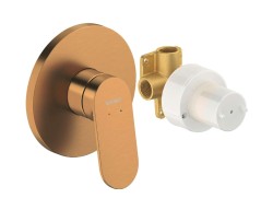 DURAVIT - Wave Sprchová baterie pod omítku, s tělesem, kartáčovaný bronz (WA4210007004)