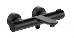 DURAVIT - Wave Termostatická vanová baterie, matná černá (WA5220000046)