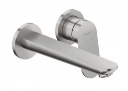 DURAVIT - Wave Umyvadlová baterie pod omítku, 2-otvorová instalace, kartáčovaný nerez (WA1070004070)