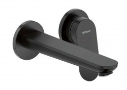 DURAVIT - Wave Umyvadlová baterie pod omítku, 2-otvorová instalace, matná černá (WA1070004046)