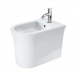 DURAVIT - White Tulip Stojící bidet, s WonderGliss, bílá (22931000001)