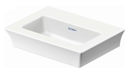 DURAVIT - White Tulip Umývátko 45x33 cm, bez otvoru pro baterii, bílá (0737450070)