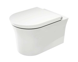 DURAVIT - White Tulip Závěsné WC, Rimless, HygieneFlush, DuraShield, bílá (257609AA00)