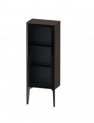 DURAVIT - Xviu Skříňka 89x40x24 cm, 1 dvířka, panty vpravo, sklo/tmavý dub (XV1360RB272)