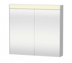 DURAVIT - Zrcadla Zrcadlová skříňka s LED osvětlením, 76x81x15 cm, 2 dvířka, bílá (LM7821000000000)