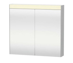 DURAVIT - Zrcadlová skříňka s LED osvětlením, 76x81x15 cm, 2 dvířka, bílá (LM7821000000000)