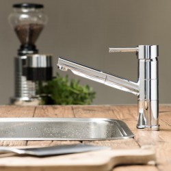 Eisl - Dřezová stojánková baterie s výsuvnou sprškou UNICORN, chrom (33770UNICORN)