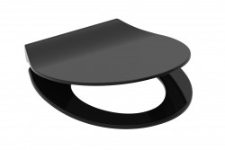Eisl - Duroplastové sedátko se zpomalovacím mechanismem SOFT-CLOSE SLIM BLACK (82710) (82710SLIMBLACK)