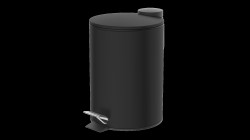 Eisl - Kosmetický pedálový koš, černý, cca 3 l, s automatickým spouštěním BA0302 (BA0302)