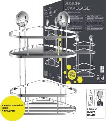 Eisl - Rohová sprchová police, 2 úrovně, chrom BA0203 (BA0203)
