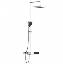 Eisl - Sprchový set bez baterie s poličkou BLUEPERL, chrom/černá 60566 (600566)