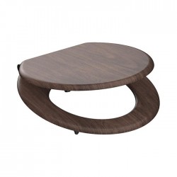 Eisl - WC sedátko se zpomalovacím mechanismem SOFT-CLOSE DARK WOOD MDF (80193DARKWOOD)