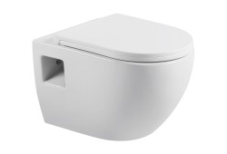 Erga Astrid, závěsná WC mísa 510x360x360mm, Rimless + toaletní sedátko s pomalým zavíráním, bílá, (ERG-V03-ASTRID-RIM-WH)