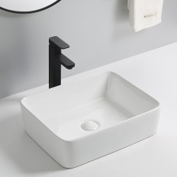 Erga Belle, umyvadlo na desku 480x370x130 mm, bílá lesklá, (ERG-V03-YT-038-WH)