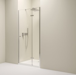 Erga Bern, 1-křídlé dělené sprchové dveře do otvoru 70x195 cm, 6mm čiré sklo, chromový profil, (ERG-V02-BERN-D070-CR)