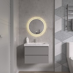 Erga Carla, kulaté LED zrcadlo 50cm, 1150 lm, 3 barvy světla, (ERG-V01-208-5050)