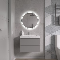Erga Carla, kulaté LED zrcadlo 60cm, 1380 lm, 3 barvy světla, (ERG-V01-208-6060)