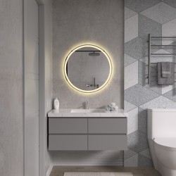 Erga Carla, kulaté LED zrcadlo 70cm, 1610 lm, 3 barvy světla, (ERG-V01-208-7070)
