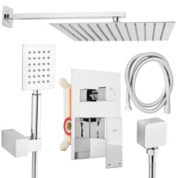 Erga Dual, podomítková sprchová sada s dešťovou sprchou 30×30, chromová, (ERG-YKA-BP.DUAL30)
