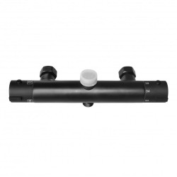 Erga Erga, termostatická sprchová baterie s horním 3/4" připojením sprchového sloupu, černá matná, (ERG-YKA-BW.FL-THERM-BLK)