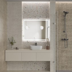 Erga Harper, LED zrcadlo 100x80cm, 2760 lm, 6500K, přední/zadní osvětlení, (ERG-V01-113-1080-00)