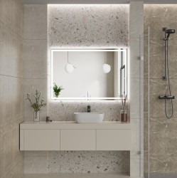 Erga Harper, LED zrcadlo 120x80cm, 3105 lm, 6500K, přední/zadní osvětlení, (ERG-V01-113-1280-00)