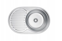 Erga HD, 1-komorový oceľový drez 770x500x160 mm, (ERG-MLS-HD7750S)