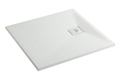 Erga Hyper, SMC sprchová vanička 90x70x2,6 cm + sifón, biela matná, (ERG-V06-SMC-7090S-WH)