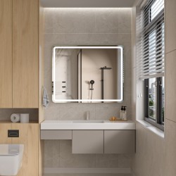 Erga Isabella, LED zrcadlo 100x80cm, 2760 lm, 6500K, přední/zadní osvětlení, (ERG-V01-129-1080-00)
