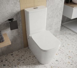Erga Jotta, WC kombi mísa 640x365x820 mm, Rimless + toaletní sedátko, bílá lesklá, (ERG-V03-JOTTA-RIM-WH)