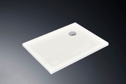 Erga Laos, obdélníková sprchová vanička 100x70x5cm, akrylát, bílá lesklá, (ERG-V06-ACR-7010S-WH-CR)