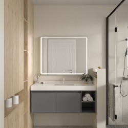 Erga Mia, LED zrcadlo 100x80cm, 2760 lm, 6500K, přední/zadní osvětlení, (ERG-V01-117-1080-00)