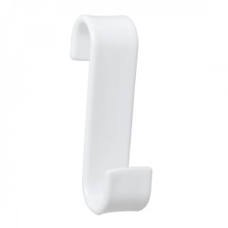 Erga Neo, háčik na vykurovacie teleso, termoplast, biela, (ERG-YKA-RY.HACZYK PVC WHITE)