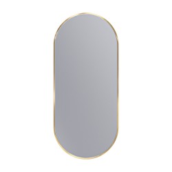 Erga Oval, oválné zrcadlo 40x90cm, zlatý rám, (ERG-V01-OVAL-4090-GD)
