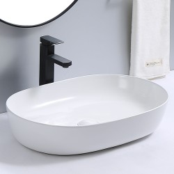 Erga Paola, umyvadlo na desku 800x400x135 mm, bílá lesklá, (ERG-V03-9487E-WH)