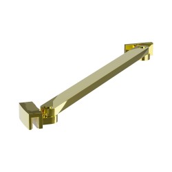 Erga Paris, rohová vzpera pre sprchové zásteny s hrúbkou skla 6/8/10 mm, dĺžka 35cm, zlatá lesklá, (ERG-V02-PARIS-BAR35-GD)