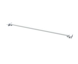 Erga Paris, rohová vzpera pre sprchové zásteny s hrúbkou skla 6/8/10 mm, dĺžka 60cm, biela matná, (ERG-V02-PARIS-BAR60-WH)