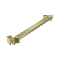 Erga Paris, rohová vzpěra pro sprchové zástěny o tloušťce skla 6/8/10 mm, délka 35cm, zlatá matná, (ERG-V02-PARIS-BAR35-GB)