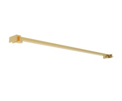 Erga Paris, rohová vzpěra pro sprchové zástěny o tloušťce skla 6/8/10 mm, délka 45cm, zlatá lesklá, (ERG-V02-PARIS-BAR45-GD)