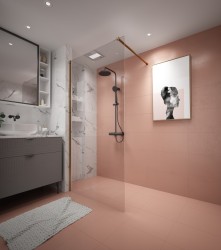 Erga Paris, sprchová zástěna Walk-In 30x200 cm, 8mm čiré sklo, zlatý matný profil, ERG-V02-PARIS-030x200-CL-GB (ERG-V02-PARIS-030X200-CL-GB)