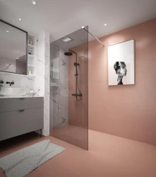 Erga Paris, sprchová zástěna Walk-In 30x200 cm, 8mm šedé sklo, bílý matný profil, ERG-V02-PARIS-030x200-GR-WH (ERG-V02-PARIS-030X200-GR-WH)