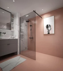 Erga Paris, sprchová zástěna Walk-In 30x200 cm, 8mm šedé sklo, černý profil, ERG-V02-PARIS-030x200-GR-BK