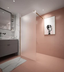 Erga Paris, sprchová zástěna Walk-In 30x200 cm, 8mm sklo námraza, zlatý matný profil, ERG-V02-PARIS-030x200-FR-GB (ERG-V02-PARIS-030X200-FR-GB)